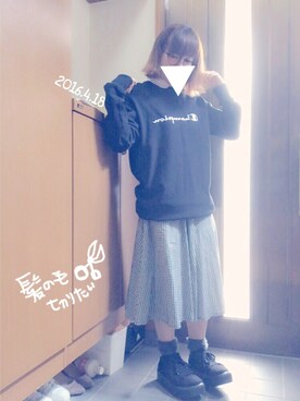 moonちゃん。さん（レディース・154cm）の春コーディネート