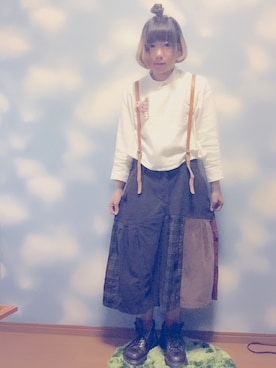 「±0（プラスマイナスゼロ）のアイテム」を使った、moonちゃん。さん（レディース・154cm）の秋コーディネート