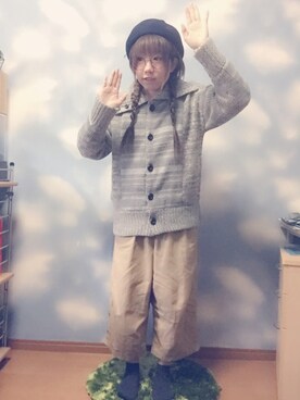 「へんなポーズ」｜moonちゃん。さん（レディース・154cm）の秋コーディネート