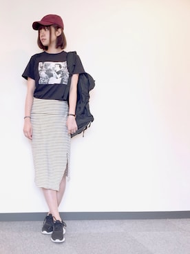 「179/WG（イチナナキュウダブルジー）のアイテム（帽子）」を使った、moeさん（レディース・164cm）の夏コーディネート