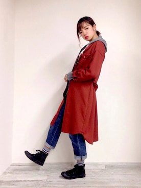 「UU（ユニクロ　アンダーカバー）のアイテム」を使った、moeさん（レディース・164cm）の秋コーディネート