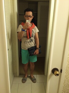 「FREAK'S STORE（フリークスストア）のアイテム（その他パンツ、グリーン系）」を使った、MAKOTOさん（メンズ）の秋コーディネート