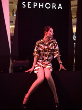 「chanel」｜「アイテム（シャツワンピース）」を使った、candyiceさん（レディース・160cm）の秋コーディネート