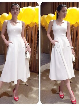 「wearsg」｜「アイテム（ドレス）」を使った、candyiceさん（レディース・164cm）の冬コーディネート
