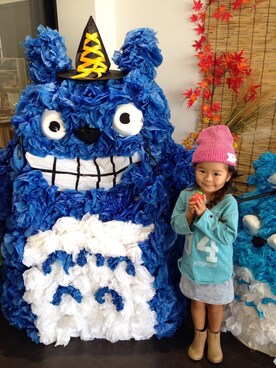 「Champion（チャンピオン）のアイテム」を使った、Takahiro さん（キッズ・100cm）の秋コーディネート