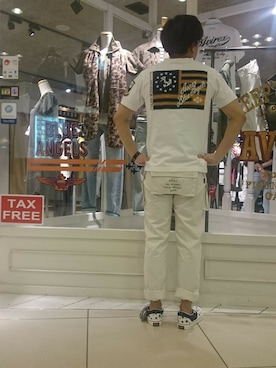 松下晋弥さん（メンズ・168cm）の春コーディネート