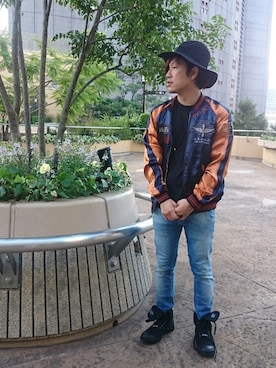 松下晋弥さん（メンズ・168cm）の夏コーディネート