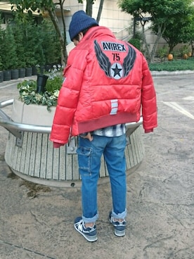 松下晋弥さん（メンズ・168cm）の秋コーディネート