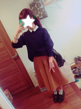 「ローポニーテール」｜きむなむるさん（レディース・156cm）の秋コーディネート