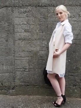 「アイテム（シャツワンピース）」を使った、osharegirl さん（レディース・163cm・20代）の春コーディネート