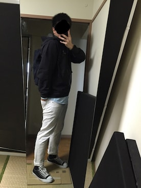 「ARC'TERYX（アークテリクス）のアイテム（パーカー）」を使った、にらさきさん（メンズ・171cm）の春コーディネート