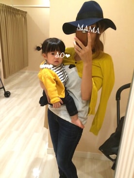 「CORVA（コルヴァ）のアイテム」を使った、AO❤︎さん（キッズ・70cm）の秋コーディネート