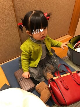 「もうすぐ1歳」｜AO❤︎さん（キッズ・70cm）の秋コーディネート
