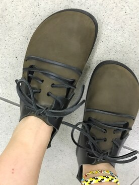 「BIRKENSTOCK（ビルケンシュトック）のアイテム（シューズ、ブラウン系）」を使った、Konoさん（レディース・166cm）の秋コーディネート