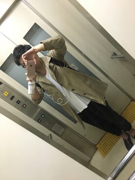 「417 EDIFICE（フォーワンセブンエディフィス）のアイテム（その他シューズ）」を使った、Kota Matsushimaさん（メンズ・171cm）の秋コーディネート