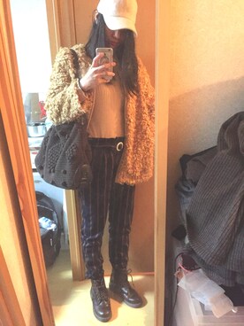 「F i.n.t（フィント）のアイテム（その他アウター）」を使った、ボンボンさん（レディース・164cm）の秋コーディネート