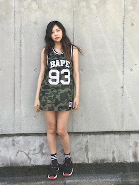 「Jordan」｜「アイテム（ジャージ）」を使った、kimzyさん（レディース・170cm）の夏コーディネート