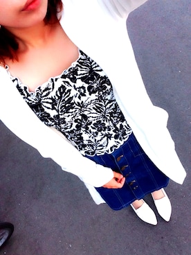 「Cherry Ann（チェリーアン）のアイテム」を使った、momoさん（レディース・148cm）の春コーディネート