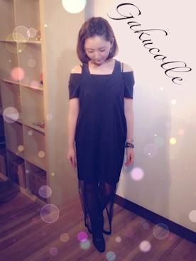 「alexanderwang（アレキサンダーワン）のアイテム（ワンピース/ドレス）」を使った、学生コレクションSTAFFさん（レディース・160cm）の夏コーディネート