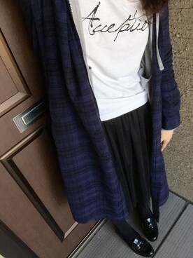 「アイテム（シャツワンピース）」を使った、maiさん（レディース・163cm・20代）の秋コーディネート