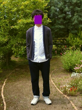 「N.HOOLYWOOD（N.ハリウッド）のアイテム（カーディガン/ボレロ）」を使った、yamaさん（メンズ・164cm）の夏コーディネート