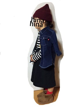「ハイネックトップス」｜hinahina⑅◡̈*さん（キッズ・100cm）の冬コーディネート