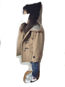 「アイテム（ダッフルコート）」を使った、hinahina⑅◡̈*さん（キッズ・100cm）の冬コーディネート