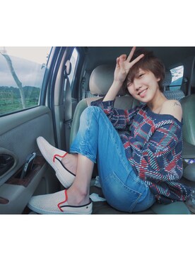 「WILDFOX」｜Albee Kさん（レディース・161cm）の冬コーディネート