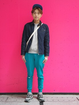 「meeh（ミー）のアイテム」を使った、Hin!さん（メンズ・168cm）の冬コーディネート