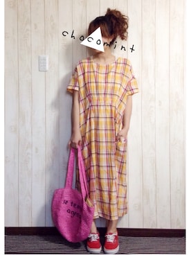 chocomintさん（レディース・154cm）の夏コーディネート