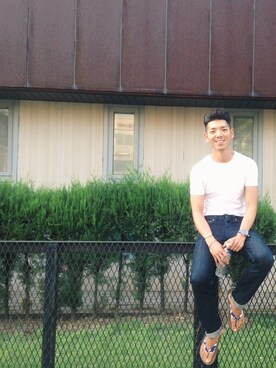 「nonnative（ノンネイティブ）のアイテム（サンダル）」を使った、JinwooParkさん（メンズ・174cm）の夏コーディネート