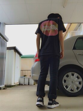 「ハラチ」｜「アイテム（キャップ）」を使った、HARUさん（メンズ・160cm）の春コーディネート