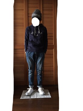 「SHIPS（シップス）のアイテム（スウェット）」を使った、るるるさん（メンズ・163cm）の春コーディネート