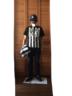 「スウエットパンツ」｜「アイテム（マウンテンパーカー）」を使った、るるるさん（メンズ・163cm）の春コーディネート