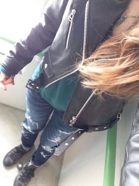 「Regalect（リガレクト）のアイテム（ジャケット/アウター）」を使った、asaさん（レディース・153cm）の春コーディネート