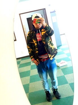 「BILLIONAIRE BOYS CLUB（ビリオネア・ボーイズ・クラブ）のアイテム（ジャケット/アウター）」を使った、S.Sさん（メンズ・174cm）の冬コーディネート