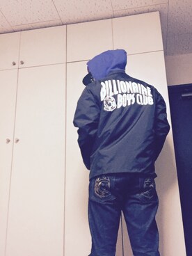「BILLIONAIRE BOYS CLUB（ビリオネア・ボーイズ・クラブ）のアイテム（ジャケット/アウター）」を使った、S.Sさん（メンズ・174cm）の冬コーディネート