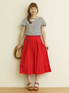 Dot&Stripes CHILDWOMANさん（レディース・158cm）の春コーディネート