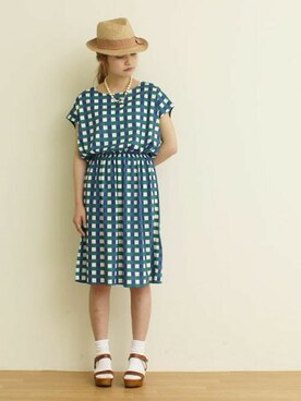 「サンダルに靴下」｜Dot&Stripes CHILDWOMANさん（レディース・158cm）の春コーディネート
