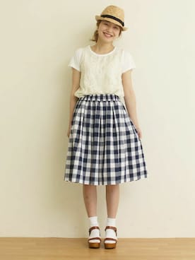 「サンダルに靴下」｜Dot&Stripes CHILDWOMANさん（レディース・158cm）の春コーディネート