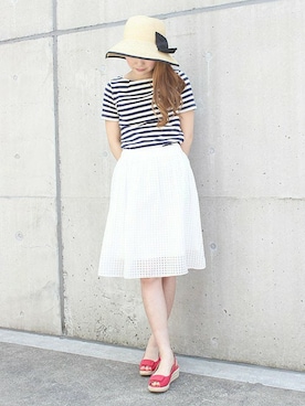 Dot&Stripes CHILDWOMANさん（レディース・158cm）の春コーディネート