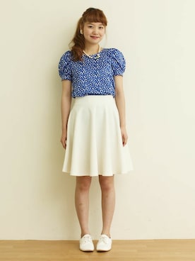 「アイテム（ネックレス、グリーン系）」を使った、Dot&Stripes CHILDWOMANさん（レディース・158cm）の春コーディネート