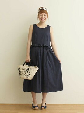 Dot&Stripes CHILDWOMANさん（レディース・158cm）の春コーディネート