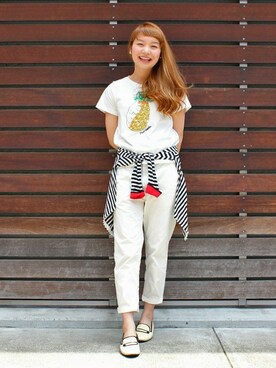 Dot&Stripes CHILDWOMANさん（レディース・158cm）の夏コーディネート