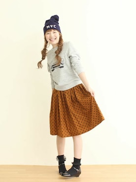 Dot&Stripes CHILDWOMANさん（レディース・158cm）の夏コーディネート