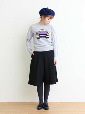 「アイテム（その他シューズ、ブルー系）」を使った、Dot&Stripes CHILDWOMANさん（レディース・158cm）の秋コーディネート