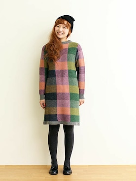 「アイテム（その他シューズ、ブルー系）」を使った、Dot&Stripes CHILDWOMANさん（レディース・158cm）の秋コーディネート