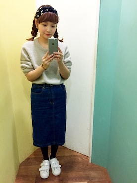 「アイテム（ヘアバンド）」を使った、Dot&Stripes CHILDWOMANさん（レディース・158cm）の秋コーディネート