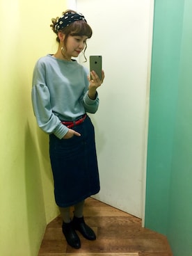 「アイテム（ヘアバンド）」を使った、Dot&Stripes CHILDWOMANさん（レディース・158cm）の秋コーディネート