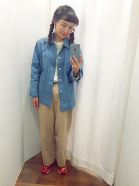 My Fav. CHILD WOMANのデニムジャケットを使った人気ファッション